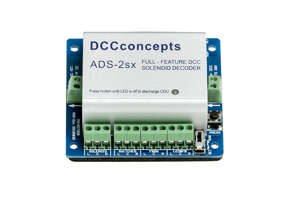 Accessory Decoder CDU Solenoid Drive SX 2-Way with Power-Off Memory and Protective Case
