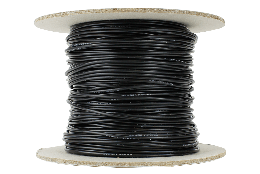Bus wire power wire cable 4 model train rail DCC layout suit hornby 6A Black100m 