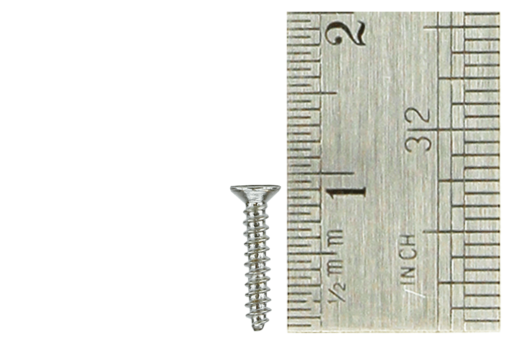 Countersunk Screws 1 x 8mm (60 Pieces)