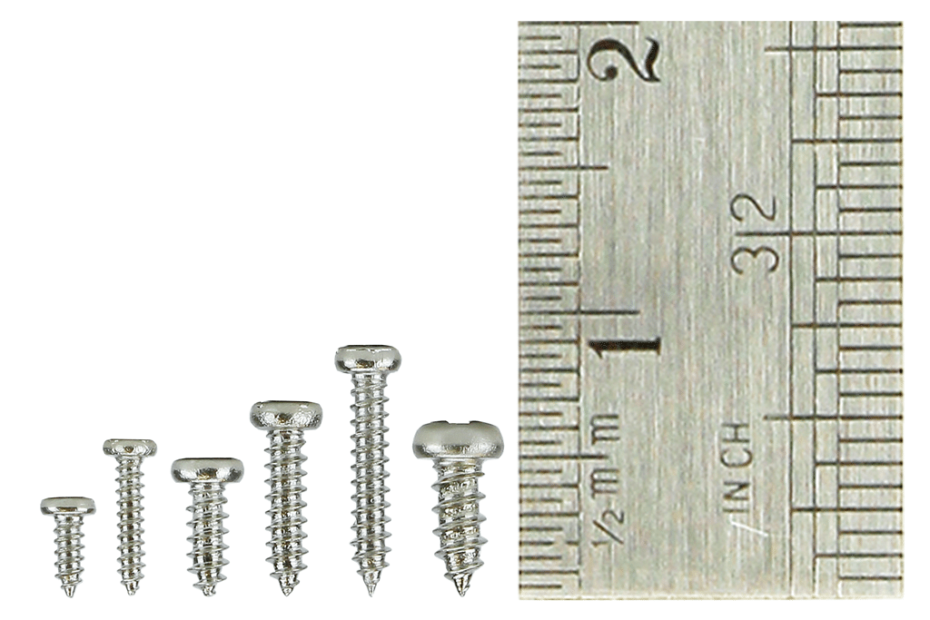 Pan Head Screw Set 6x 60 Vials.