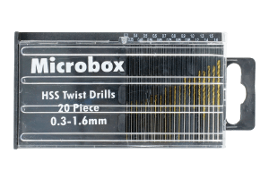 Drill Bits (Coated) 0.3mm - 1.6mm (20 Pack)