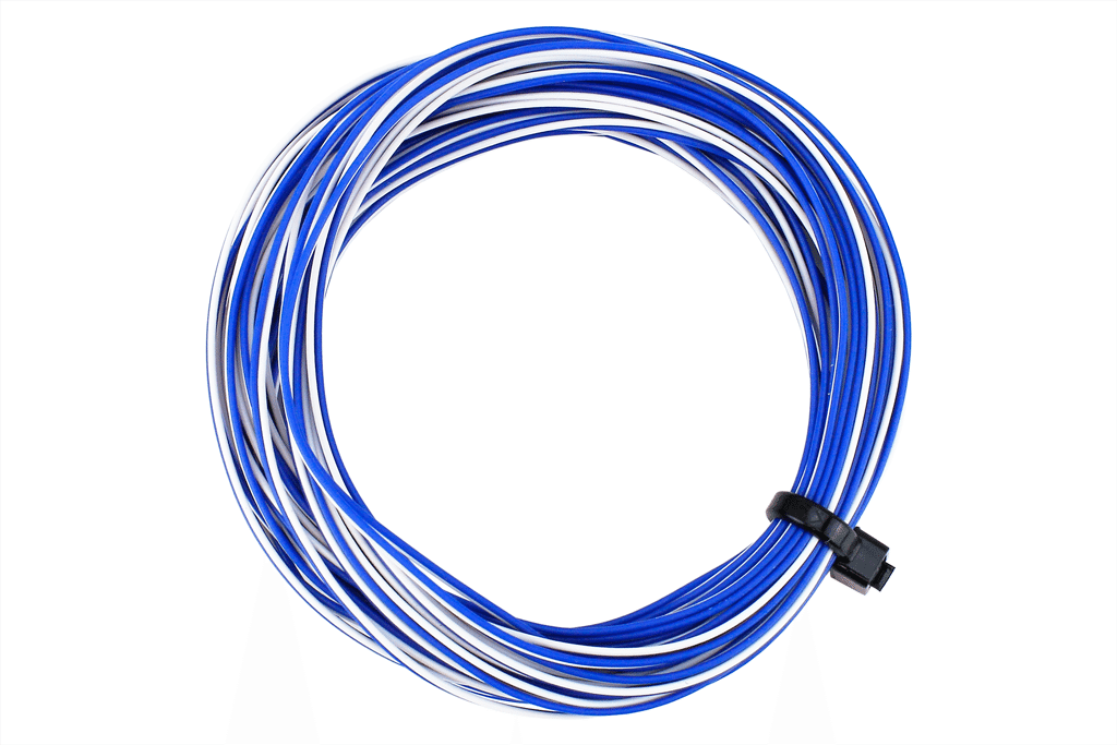 TWIN Wire Decoder Stranded 6m (32g) White/Blue.