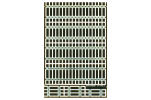 Pre-Etched Sleepers 1.6mm (4mm scale) Straight Track.