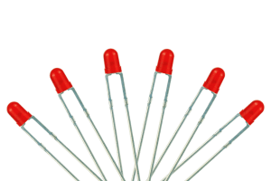 T1 Type (6~12v) 6x 3mm (w/resistors) Flashing Red.
