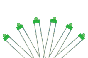 Panel Dot Type 6x 1.8mm (w/resistors) Green.