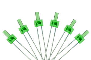 Tower Type 6x 2mm (w/resistors) Green.