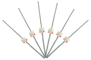 Mini Butterfly Type 6x 1.6mm (w/resistors) Red.