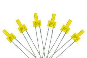 Tower Type 6x 2mm (w/resistors) Yellow.