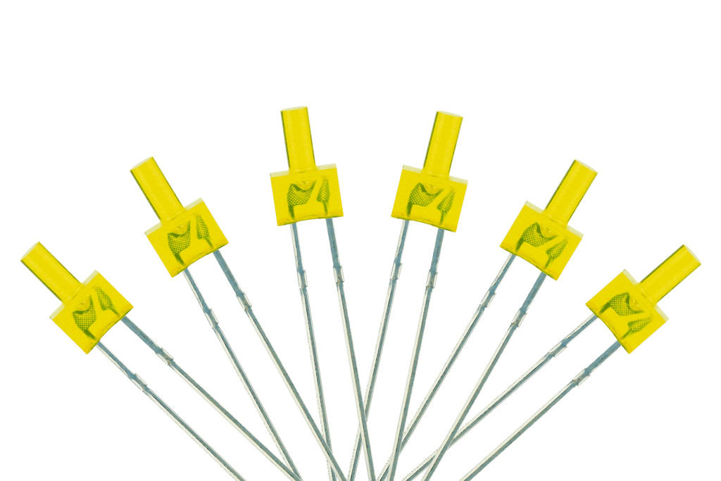 Tower Type 6x 2mm (w/resistors) Yellow.