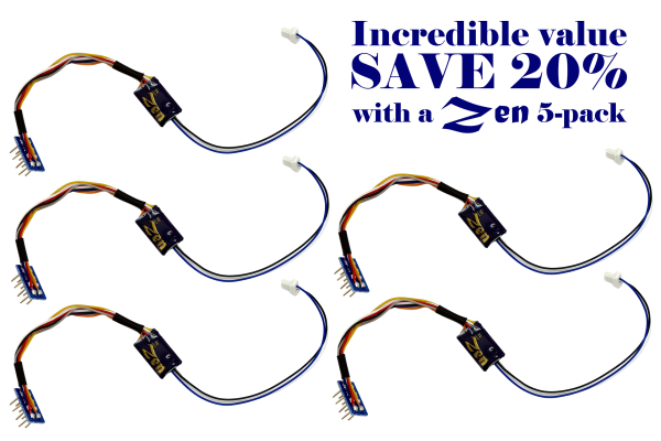 Zen Blue+ Decoder: Super THIN 8 Pin NANO Wired 2 Function (5-pack) - Image 3